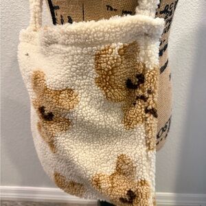 Cozy Cream and Brown Teddy Bear Bag